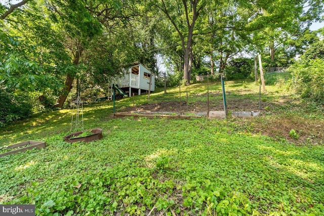 413 E A St, Brunswick, MD 21716 - view of yard with a garden