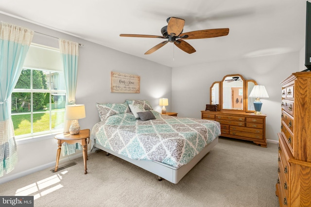 3611 Cogswell Ct, Abingdon, MD 21009 - carpeted bedroom featuring baseboards and ceiling fan
