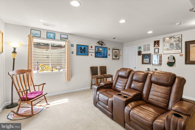 3611 Cogswell Ct, Abingdon, MD 21009 - home theater room featuring carpet flooring, recessed lighting, and baseboards
