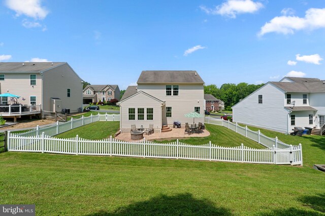 3611 Cogswell Ct, Abingdon, MD 21009 - back of house featuring a patio area and a residential view