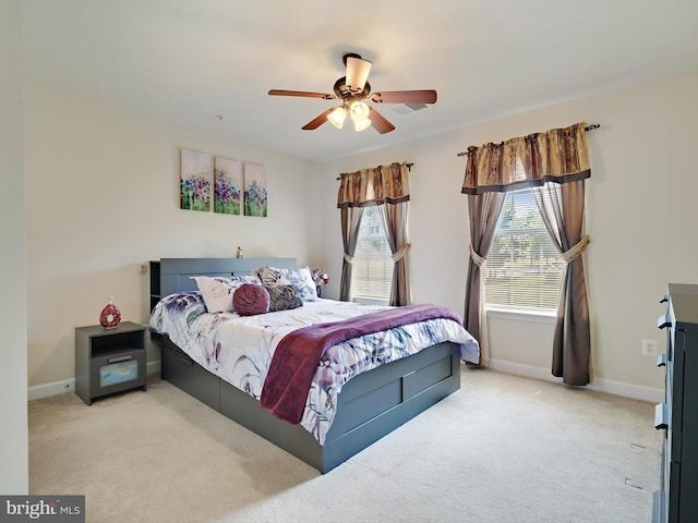 15446 Symondsbury Way, Upper Marlboro, MD 20774 - bedroom with carpet flooring, baseboards, and ceiling fan