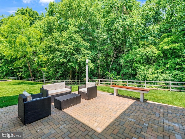 15446 Symondsbury Way, Upper Marlboro, MD 20774 - view of patio featuring outdoor lounge area