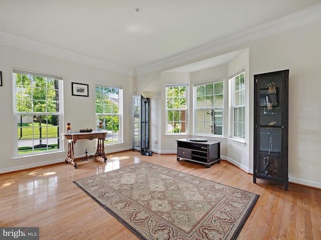 15446 Symondsbury Way, Upper Marlboro, MD 20774 - foyer entrance featuring ornamental molding, light wood-type flooring, and baseboards
