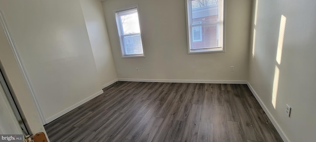 3063 Joyce St, Philadelphia, PA 19134 - unfurnished room featuring dark wood finished floors and baseboards