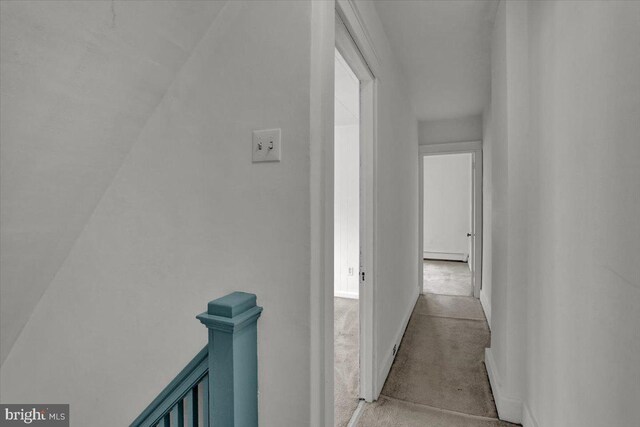 2500 Penn Ave, West Lawn, PA 19609 - corridor with carpet floors, a baseboard radiator, and baseboards