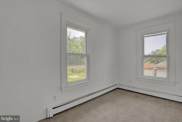 2500 Penn Ave, West Lawn, PA 19609 - unfurnished room featuring healthy amount of natural light, carpet, and a baseboard heating unit