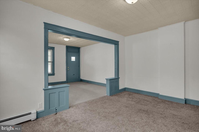 2500 Penn Ave, West Lawn, PA 19609 - unfurnished room featuring a baseboard heating unit and carpet flooring