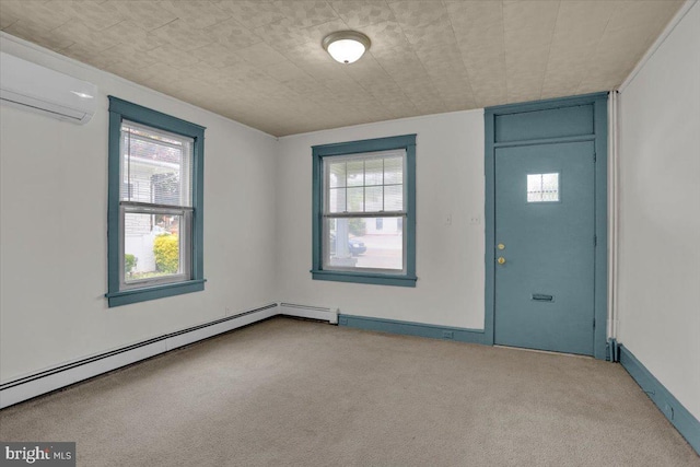 2500 Penn Ave, West Lawn, PA 19609 - entrance foyer with a wall mounted AC, carpet floors, and plenty of natural light