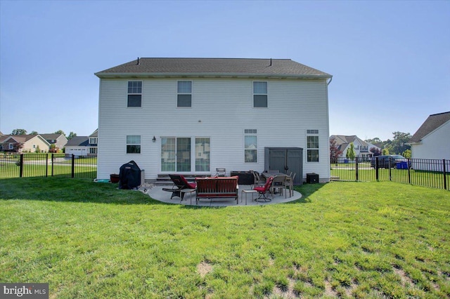 21 Bayberry Rd, Carlisle, PA 17013 - back of property featuring a patio and a fenced backyard