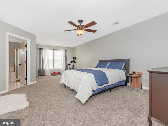 6529 Carston Ct, Frederick, MD 21703 - bedroom with light colored carpet, baseboards, and a ceiling fan