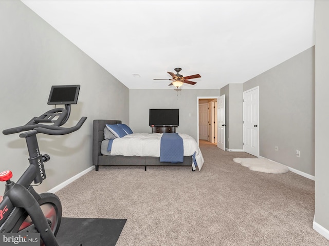 6529 Carston Ct, Frederick, MD 21703 - bedroom featuring carpet flooring, baseboards, and ceiling fan