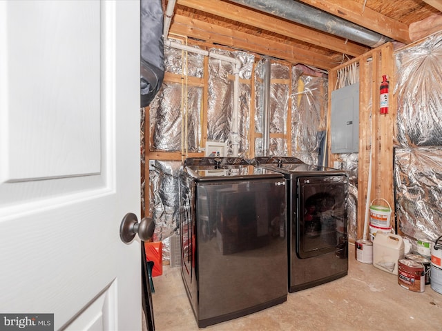 6529 Carston Ct, Frederick, MD 21703 - laundry room with washer and dryer and electric panel