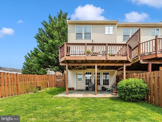 6529 Carston Ct, Frederick, MD 21703 - rear view of house with a patio and a deck