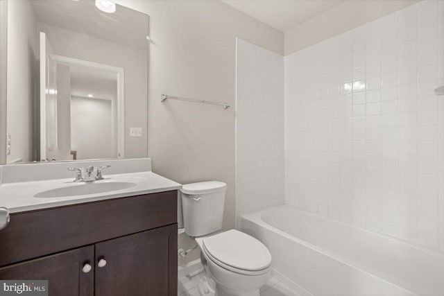 64 Anthem St, Ranson, WV 25438 - full bathroom with toilet, vanity, baseboards, and shower / tub combination