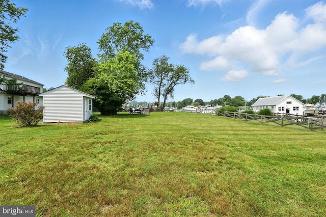 6082 Drum Point Rd, Deale, MD 20751 - view of yard featuring an outbuilding