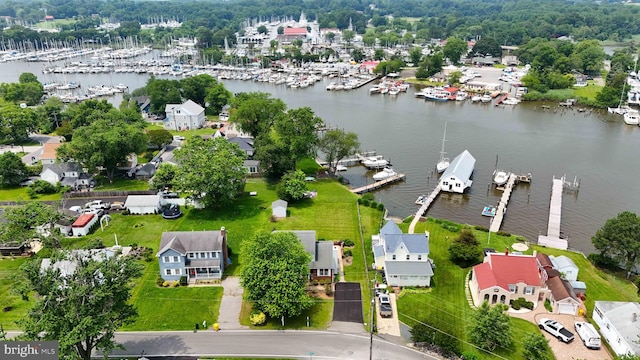 6082 Drum Point Rd, Deale, MD 20751 - aerial view of a marina and a large body of water