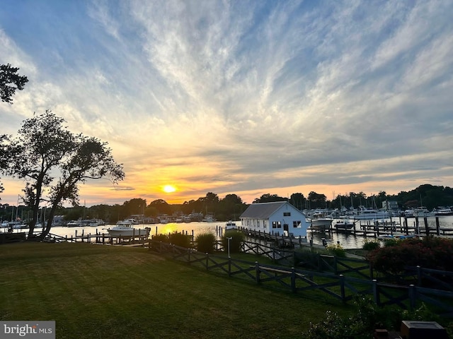 6082 Drum Point Rd, Deale, MD 20751 - surrounding community featuring a water view and a boat dock