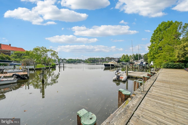 104 S St, Annapolis, MD 21401 - dock area featuring a water view