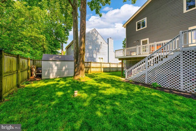 1323 Washington Dr, Annapolis, MD 21403 - view of yard with stairs and a deck