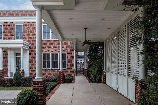 1200 Prince Edward St, Fredericksburg, VA 22401 - view of patio with a ceiling fan