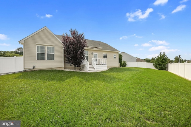 44 Homberg Cir, Dover, DE 19904 - rear view of house featuring a deck