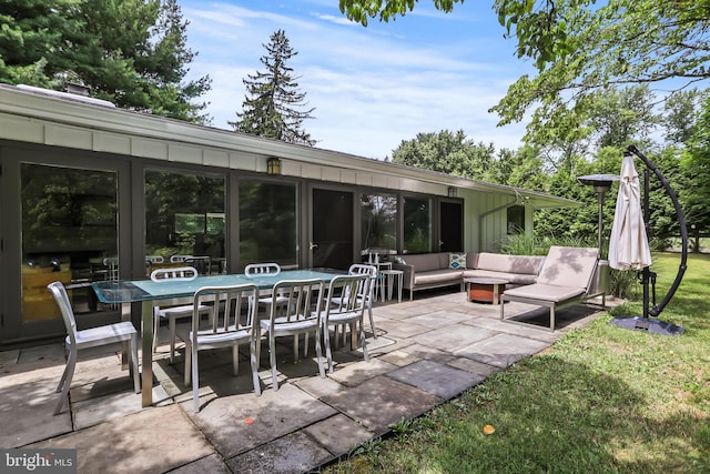 1004 Mercer Rd, Princeton, NJ 08540 - view of patio / terrace featuring an outdoor living space and outdoor dining area