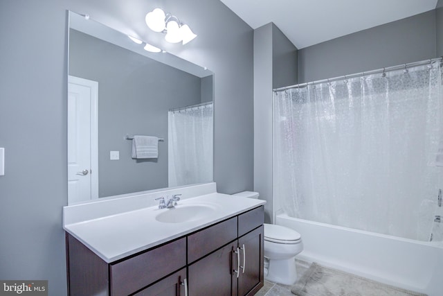 41031 Brook Grove Dr, Aldie, VA 20105 - full bath featuring vanity, toilet, and shower / tub combo with curtain