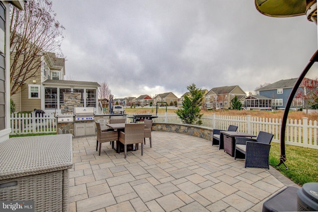 41031 Brook Grove Dr, Aldie, VA 20105 - view of patio / terrace with outdoor dining area and a residential view