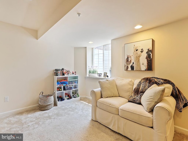 3611 Jacob Stout Rd Unit 5, Doylestown, PA 18902 - living area with carpet flooring, baseboards, and recessed lighting