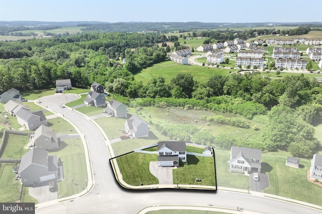 252 Valley View Cir, York, PA 17408 - aerial overview of property's location featuring nearby suburban area and property boundaries highlighted