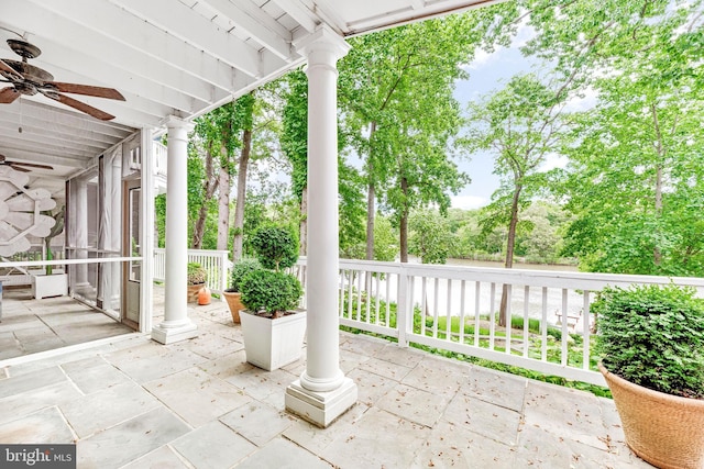 3209 Henson Ave, Annapolis, MD 21403 - view of patio with a ceiling fan