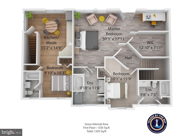 3209 Henson Ave, Annapolis, MD 21403 - view of home floor plan