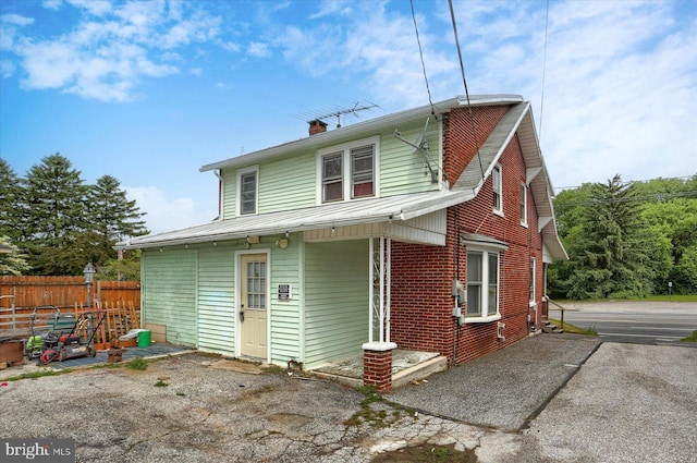 4160 W Market St, York, PA 17408 - back of property with a chimney