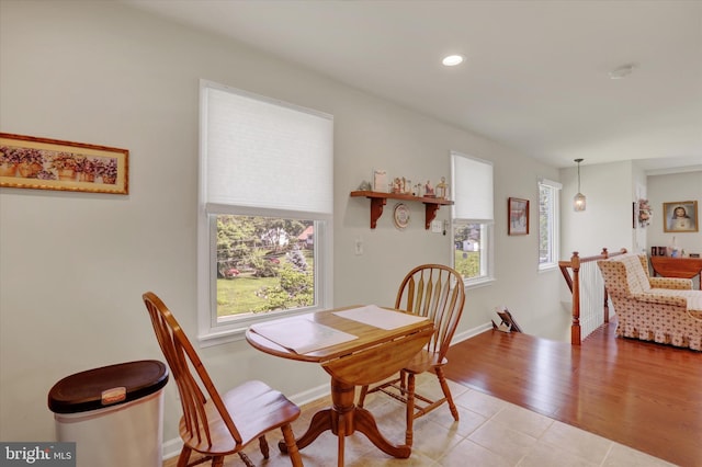 143 Brittany Dr, Chalfont, PA 18914 - dining area with tile patterned flooring and recessed lighting