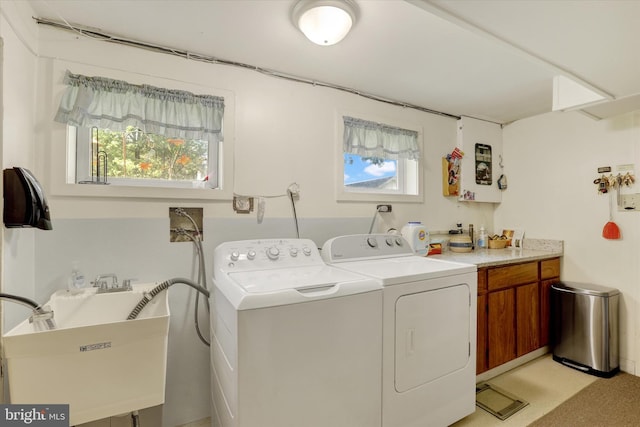 143 Brittany Dr, Chalfont, PA 18914 - laundry room with separate washer and dryer and cabinet space