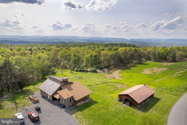 1801 Middle Ridge Rd, Romney, WV 26757 - aerial view of property and surrounding area featuring a forest
