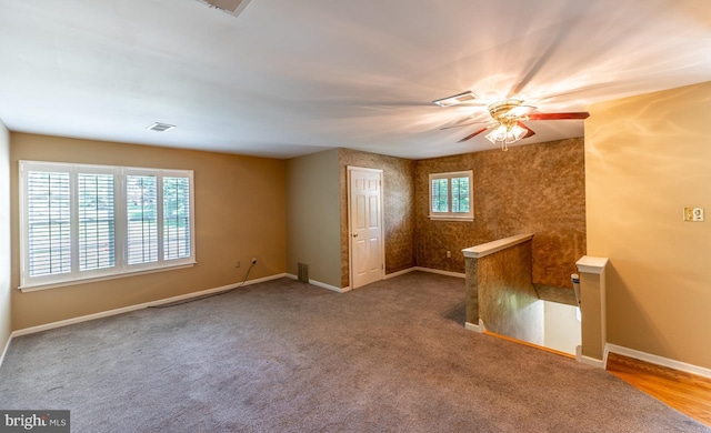 722 Scotch Way Unit C-26, West Chester, PA 19382 - spare room with baseboards, a ceiling fan, and carpet flooring