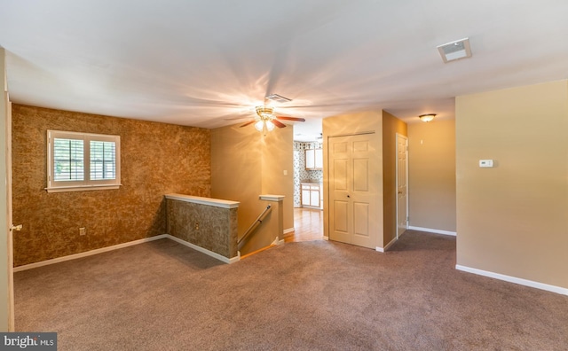 722 Scotch Way Unit C-26, West Chester, PA 19382 - carpeted empty room with baseboards and a ceiling fan