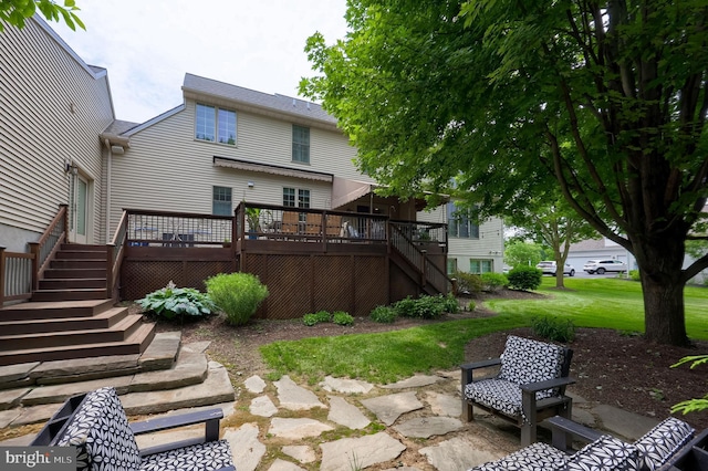 2149 Colleens Way, Lancaster, PA 17601 - rear view of property with stairs and a deck