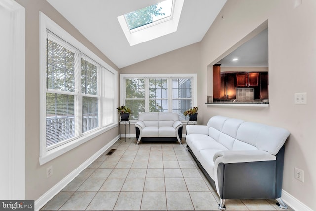 3913 Rolling Paddock Dr, Upper Marlboro, MD 20772 - sunroom / solarium with lofted ceiling and a skylight