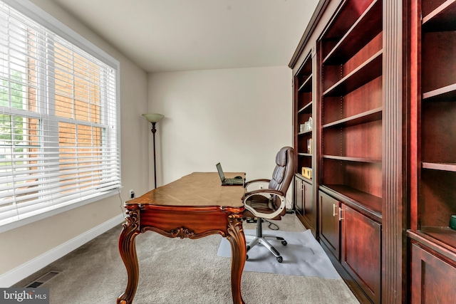 3913 Rolling Paddock Dr, Upper Marlboro, MD 20772 - carpeted home office with plenty of natural light and baseboards