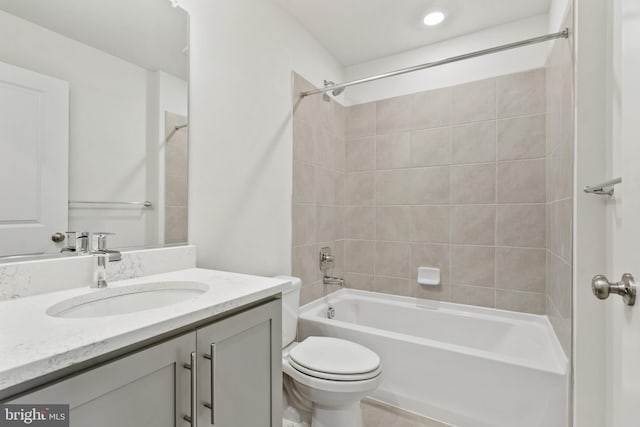 7417 Calm Retreat Blvd, Brandywine, MD 20613 - full bath featuring vanity, shower / bathtub combination, and toilet