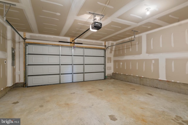 7417 Calm Retreat Blvd, Brandywine, MD 20613 - garage with a garage door opener and electric panel