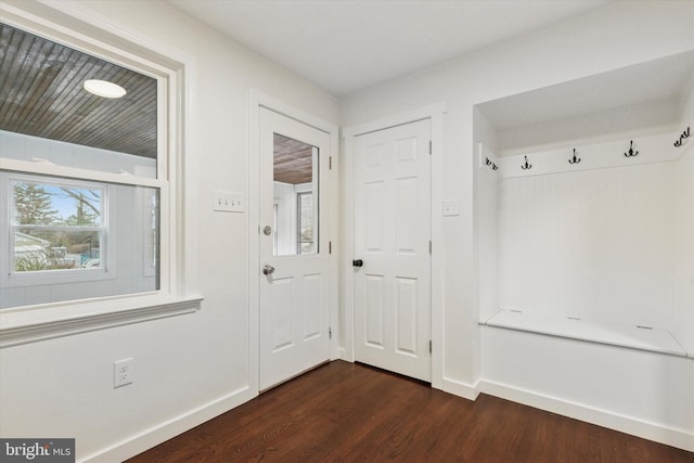 1631 Old Schuylkill Rd, Spring City, PA 19475 - mudroom featuring dark wood-style floors and baseboards