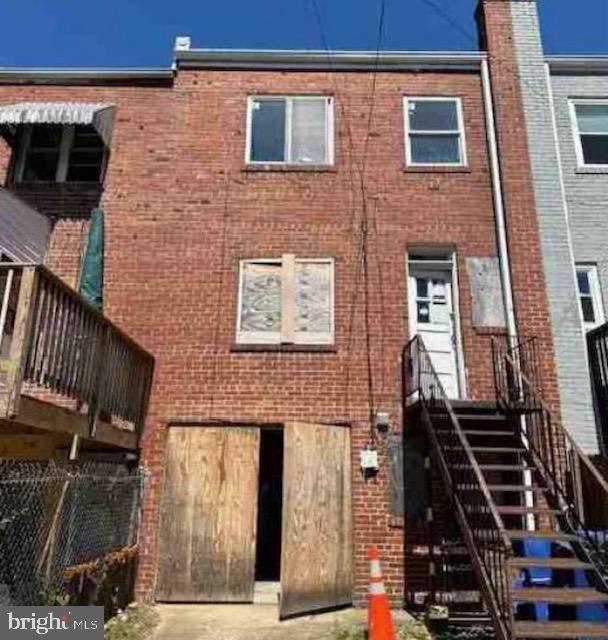 1319 Staples St NE, Washington, DC 20002 - back of house with brick siding