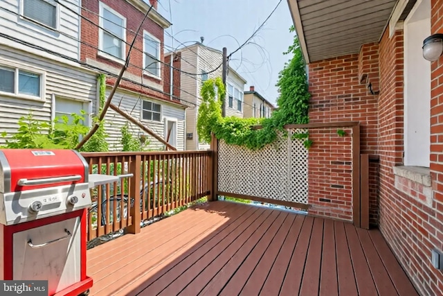 1523 N Hollywood St, Philadelphia, PA 19121 - deck featuring a grill