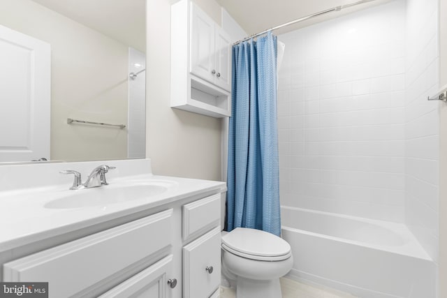 2270 Haw River Rd, Hanover, MD 21076 - full bath with toilet, vanity, and shower / tub combo with curtain