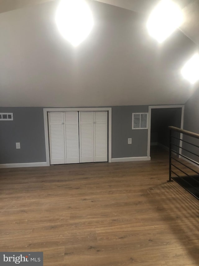 300 Darcy Ave, Hamilton, NJ 08629 - additional living space with vaulted ceiling, wood finished floors, and baseboards