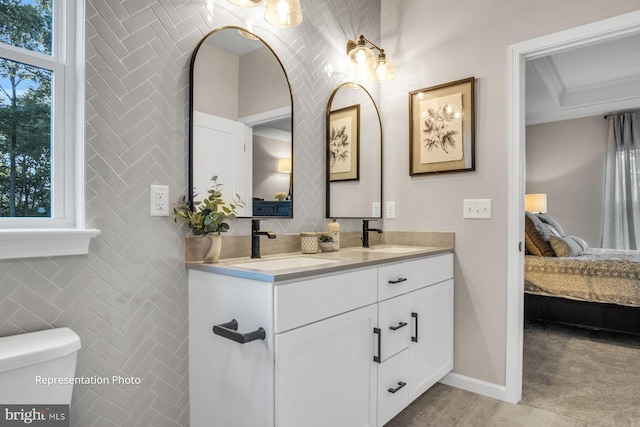 187 W Stewart Ct, Marysville, PA 17053 - full bathroom featuring ensuite bathroom, double vanity, toilet, and baseboards