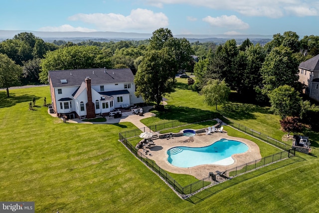 15220 Highview Ct, Waterford, VA 20197 - view of subject property with a pool area